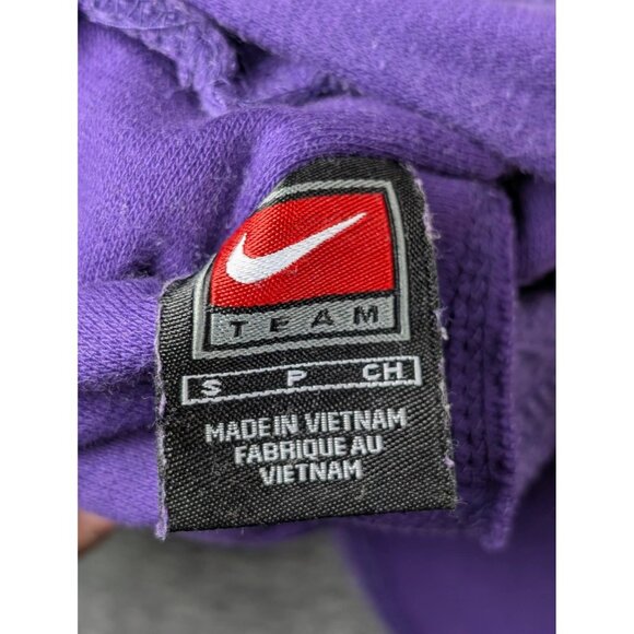 Vintage Nike Team NCAA LSU Louisiana State Reversible Hoodie Purple Size Small - Picture 5 of 5